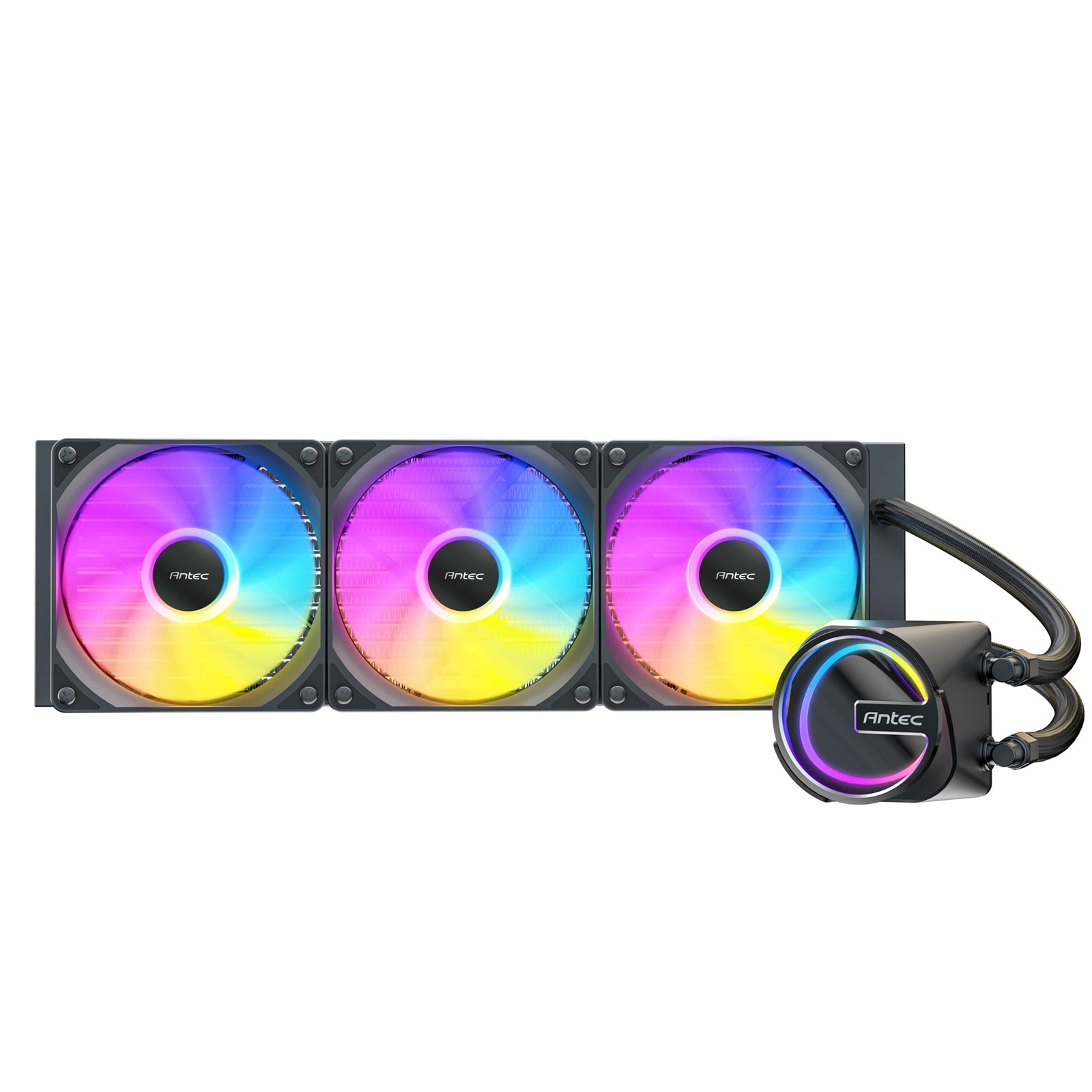 Antec Skeleton 360mm ARGB AIO Liquid CPU Cooler - Black, PWM Antec Skeleton 360mm ARGB AIO Liquid CPU Cooler - Black, PWM